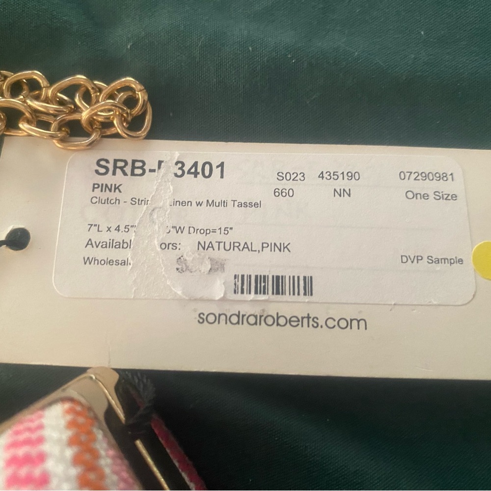sondra robert’s chain handbag new with tags